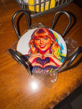 Taylor Swift Coasters NWT 

Won at a bingo not a swiftie